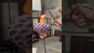 Always love trying out new murrine patterns #shorts #satisfying #asmr #glassblowing #art