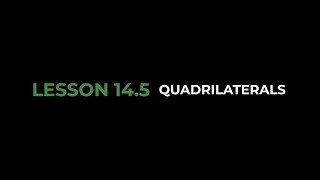 14.5 Shared Attributes of Quadrilaterals