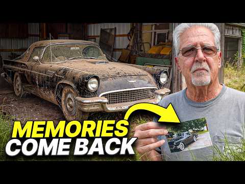 Son Sees Deceased Father's Thunderbird CLEANED For the First Time in 15 Years! | Best Reaction EVER