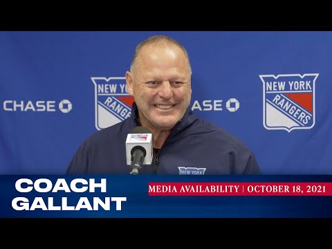 New York Rangers: Coach Gallant Pregame Media Availability | Oct. 18, 2021