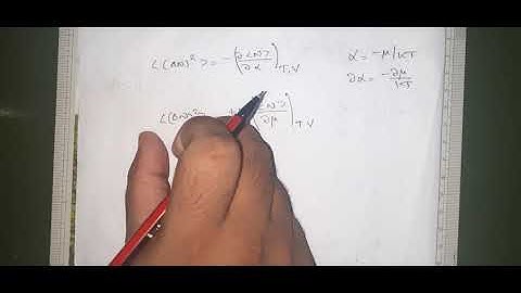 2.19 : Density Fluctuations - Grand Canonical Ensemble