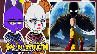 Gods of Destruction React to Saitama vs God | Gacha React | One Punch-Man | Tiktok