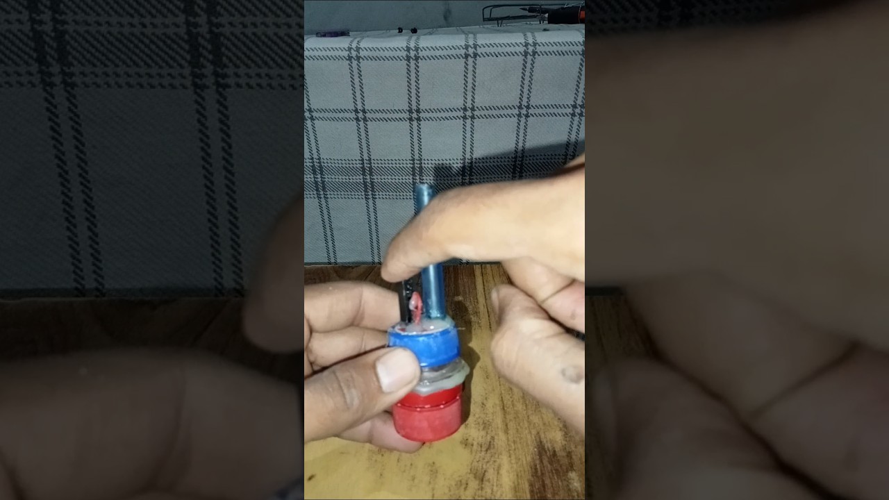 mini hand gun power full experiment 