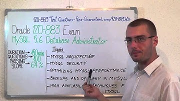 1Z0-883 – MySQL Exam 5.6 Database Test Administrator Questions