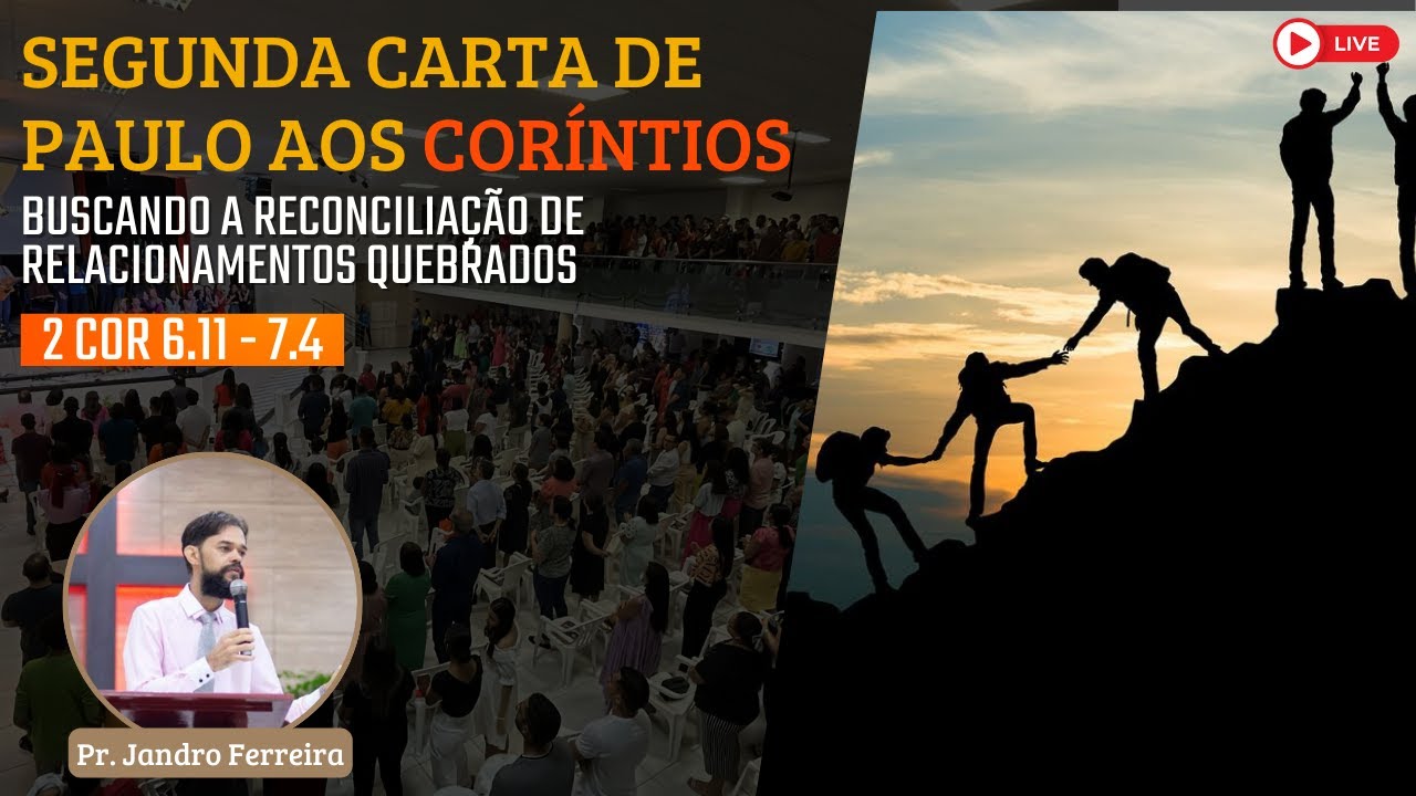 IBG Celebração | 21.11.2021 // 2 Coríntios 6.11 - 7.4 com Pr. Jandro Ferreira
