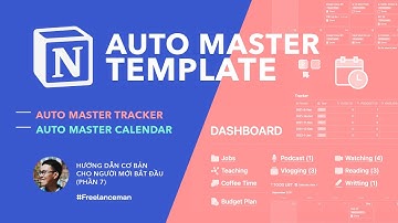 Notion Master TEMPLATE - Bộ công cụ quản lý của mình - Master Calendar & Tracker - Series Notion #7