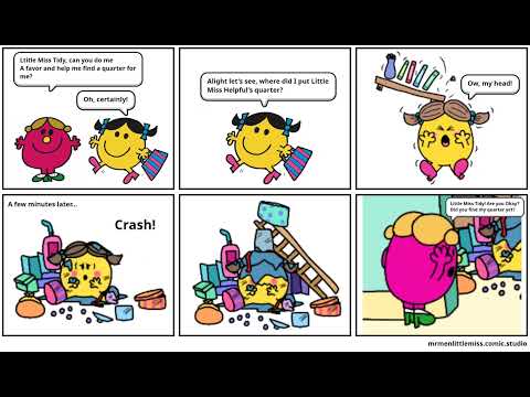 Little Miss Tidy Goes Bump (Mr. Men Little Miss Comic Studio)