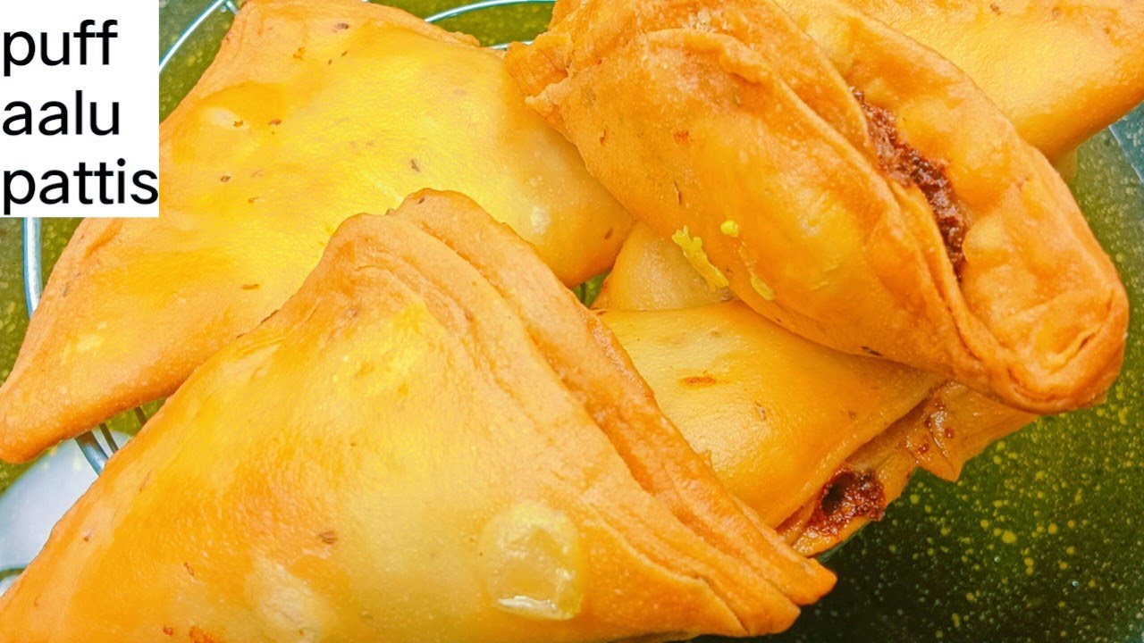 puff aalu Pettis recipe Ghar per bnaye bhut asani se without oven aalu ...