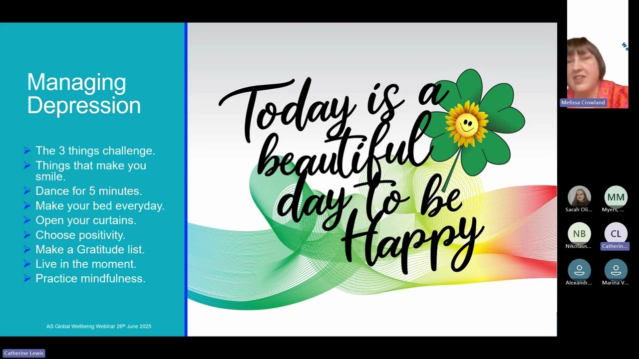 AS Wellbeing Webinar:  When it rains, dance in the puddles