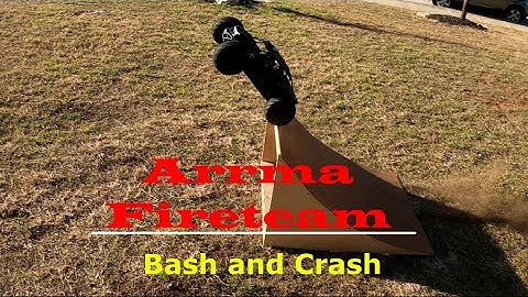 Arrma Fireteam: Bash and Crash Sesh with our ramp