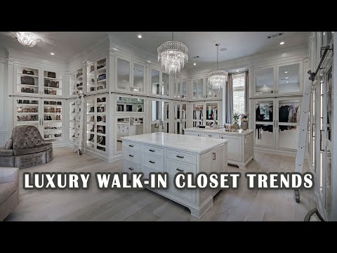 Video: Luxury Walk In Closet Ideas and Trends 2024 | Glamour Dressing Room Ideas & Trends 2024