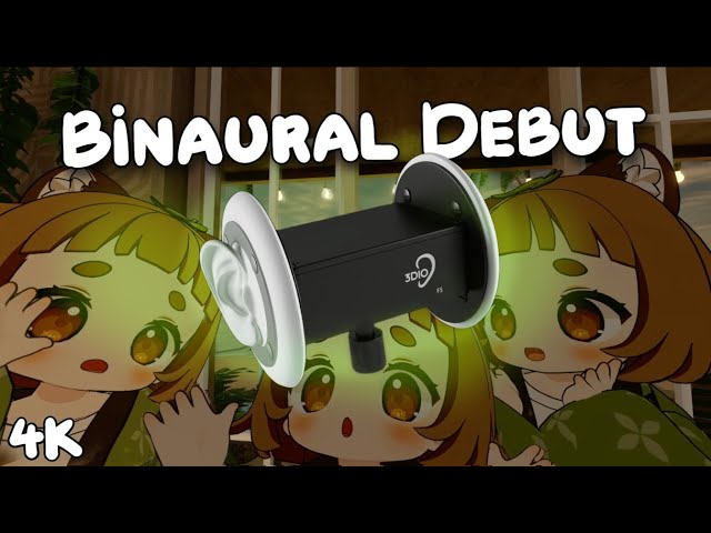 3DIO Binaural ASMR Debut (Inaudible Whispering, Mouth Sounds, Tapping, Eating, etc!) 4K『VRCHAT』