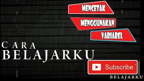 Cara mencetak kata dengan menggunakan variabel pada Pascal