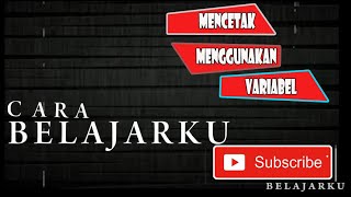 Cara mencetak kata dengan menggunakan variabel pada Pascal