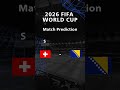 Switzerland vs Bosnia-Herzegovina AI Prediction 🇨🇭🇧🇦 | World Cup 2026 | 30,000 Simulations