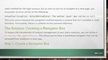 Navigating Without Context in Flutter: A Step-by-Step Guide