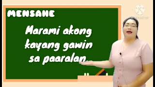 MENSAHE WEEK 4 DAY 1