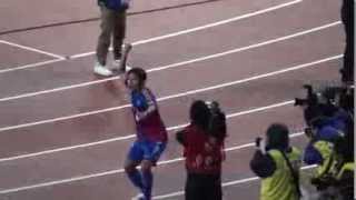 20131019 vsアルビレックス新潟 太田宏介 念願のシャー!
