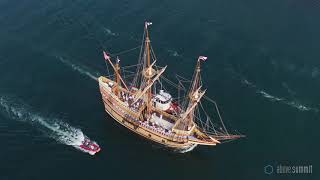 Mayflower Ii Cape Cod C Railroad Bridge Highlight