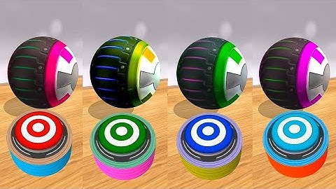 Going Balls New Update : Colors Reaction 4x Ball Run Gameplay Android iOS (Part 267)