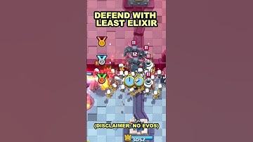 DEFEND THIS PUSH WITH LEAST ELIXIR😘😘