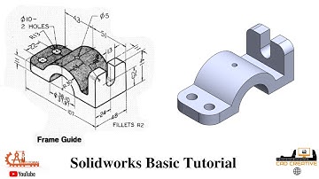 Solidworks Basic Tutorial for Beginners ! Solidworks Training Exercises - 54
