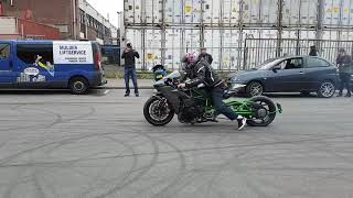 Crazy kawasaki Ninja H2 launch