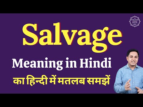 Salvage Meaning In Hindi And English