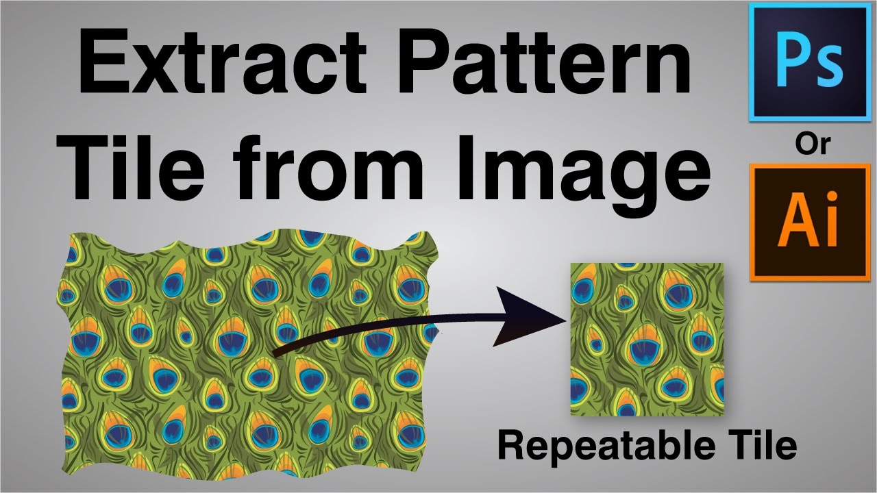 How to create Seamless Pattern Swatch from Photo in Photoshop or  Illustrator 