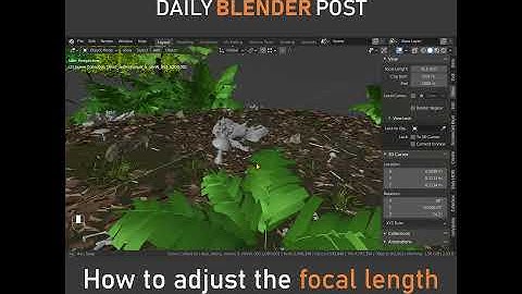 3d Viewport Focal Length in Blender #Shorts