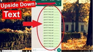 How to type Upside Down text in whatsapp on android mobile phone/computer PC screenshot 3