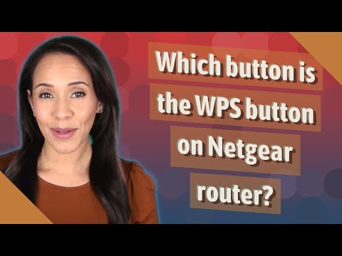 Which button is the WPS button on Netgear router?