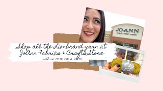 Shop all the Lionbrand yarn at Joann Fabrics Crafts Store with me OneofAKate