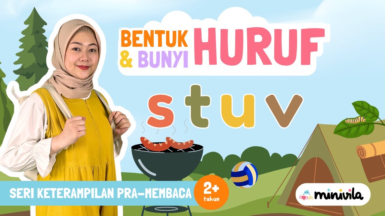HURUF ALFABET | Mengenal Bentuk dan Bunyi Fonik Huruf S, T, U, dan V