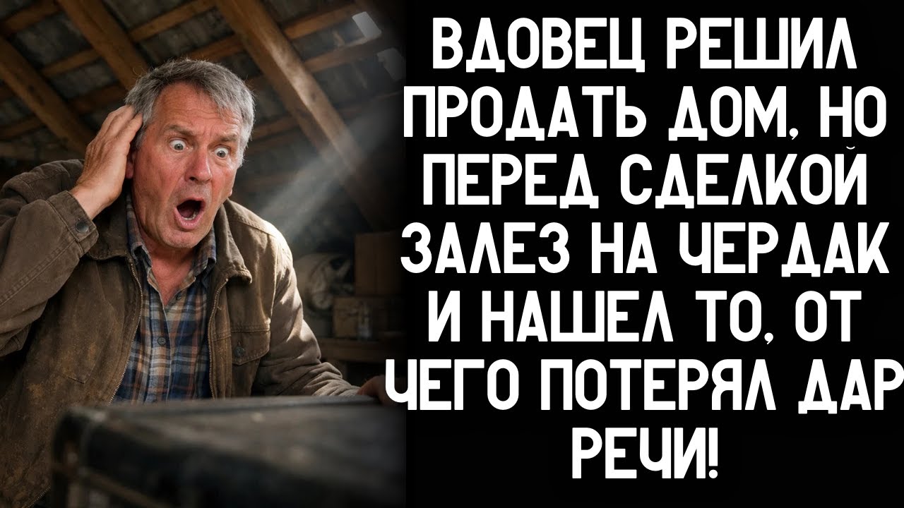 Вдовец решил продать дом, но перед сделкой залез на чердак и нашел то, от чего потерял дар речи!