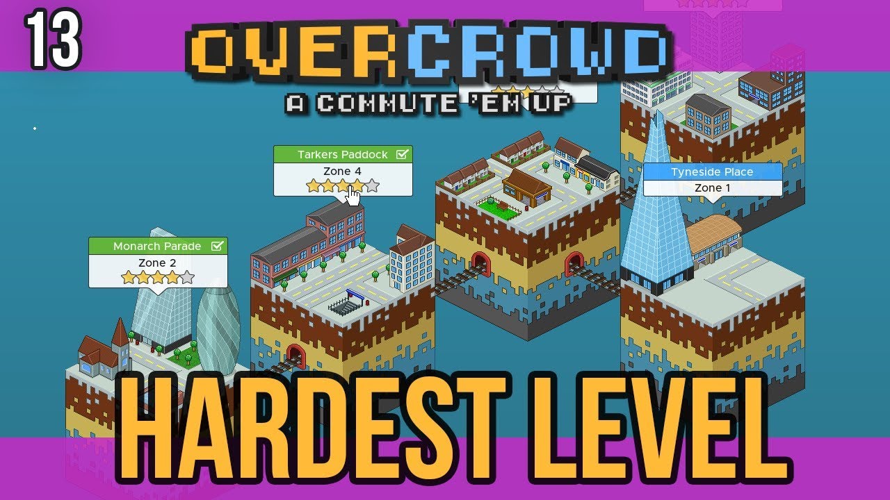 13 Last Zone, Hardest Level - Overcrowd: A Commute 'Em Up Let's Play