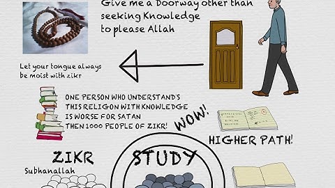 ZIKR vs SEEKING KNOWLEDGE - Hamza Yusuf Animated