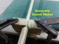 How to make Wooden Dowels - Homemade Dowel Cutter - DIY Dowel Jig