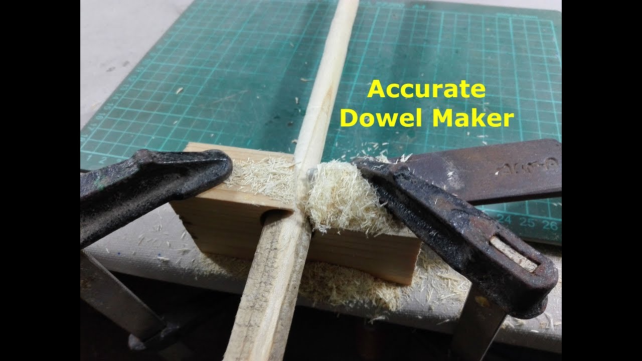 How to make Wooden Dowels - Homemade Dowel Cutter - DIY ...