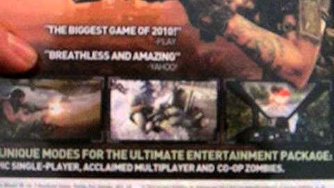 Call Of Duty Black Ops Wii UnBoxing Video