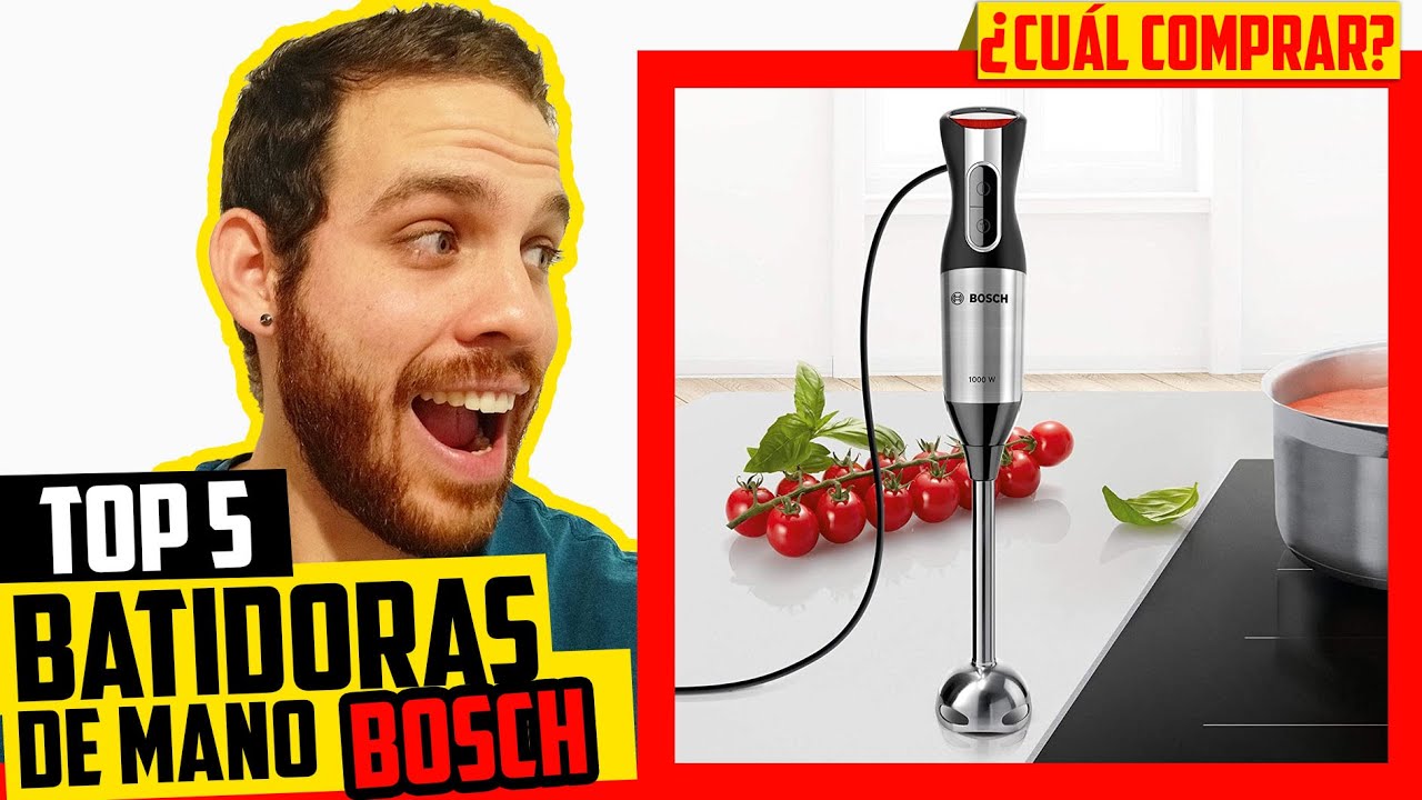 🌀Mejor BATIDORA de Mano Bosch Minipimer 🍹¿Ergomixx 750w, 1000w o  Clevermixx? Opiniones ▷ 2021◁ 