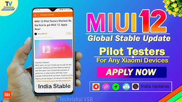 MIUI 12 Global India Update Official Pilot Testing Started | Apply Now | MIUI 12 India Update