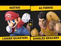 Full price 6 losers quarters  notag mario vs alternis little mac ssbu singles