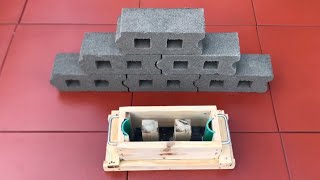 Create a wooden cement brick mold - Make decorative bricks for your garden