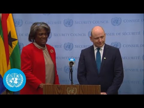 Usa and ireland on humanitarian carve-out to un sanctions regimes - security council media stakeout
