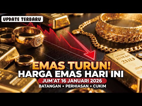 Harga Emas Hari Ini Jum’at 16 Januari 2026  Update Antam, Perhiasan & Buyback Terbaru