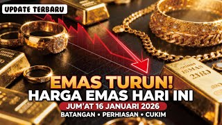 Harga Emas Hari Ini Jum’at 16 Januari 2026  Update Antam, Perhiasan & Buyback Terbaru