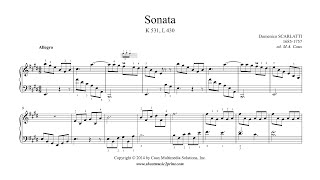 Scarlatti : Sonata in E Major, K 531, L 430