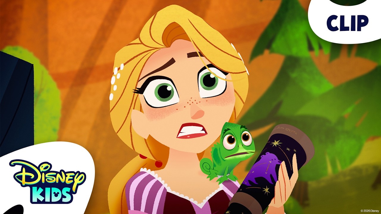 Rapunzel Gets Cursed By A Monkey?! 🔭🔮 | Rapunzel's Tangled Adventure | @disneykids