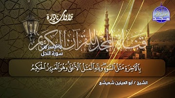 ما تيسر من النحل :: تلاوة نااااااادرة جدا :: للشيخ ابو العينين شعيشع || من نوادر المجد HD